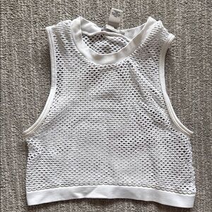 Forever 21 Mesh Sleeveless Crop Top